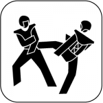 icon_taekwondo_schwarz_auf_weiss_250px